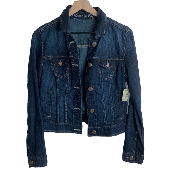 American Eagle Outfitters Jackets & Blazers - NWT American Eagle Dark Denim Blue Jean Jacket
